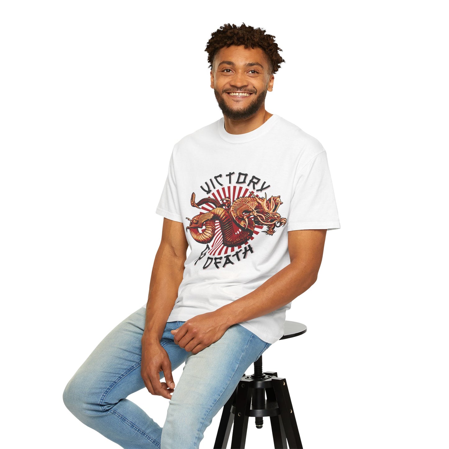 Victory or Death Dragon T-shirt, Unisex Graphic Tee, Dragon Art Shirt, Gift for Gamers, Fantasy Apparel, Casual Wear