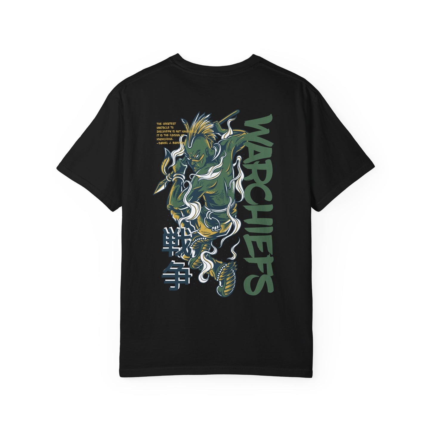 Warchiefs Unisex Garment-Dyed T-shirt, Streetwear Tee, Casual Graphic Shirt, Anime Fan Gift, Unique Vintage Apparel, Trendy Outfit