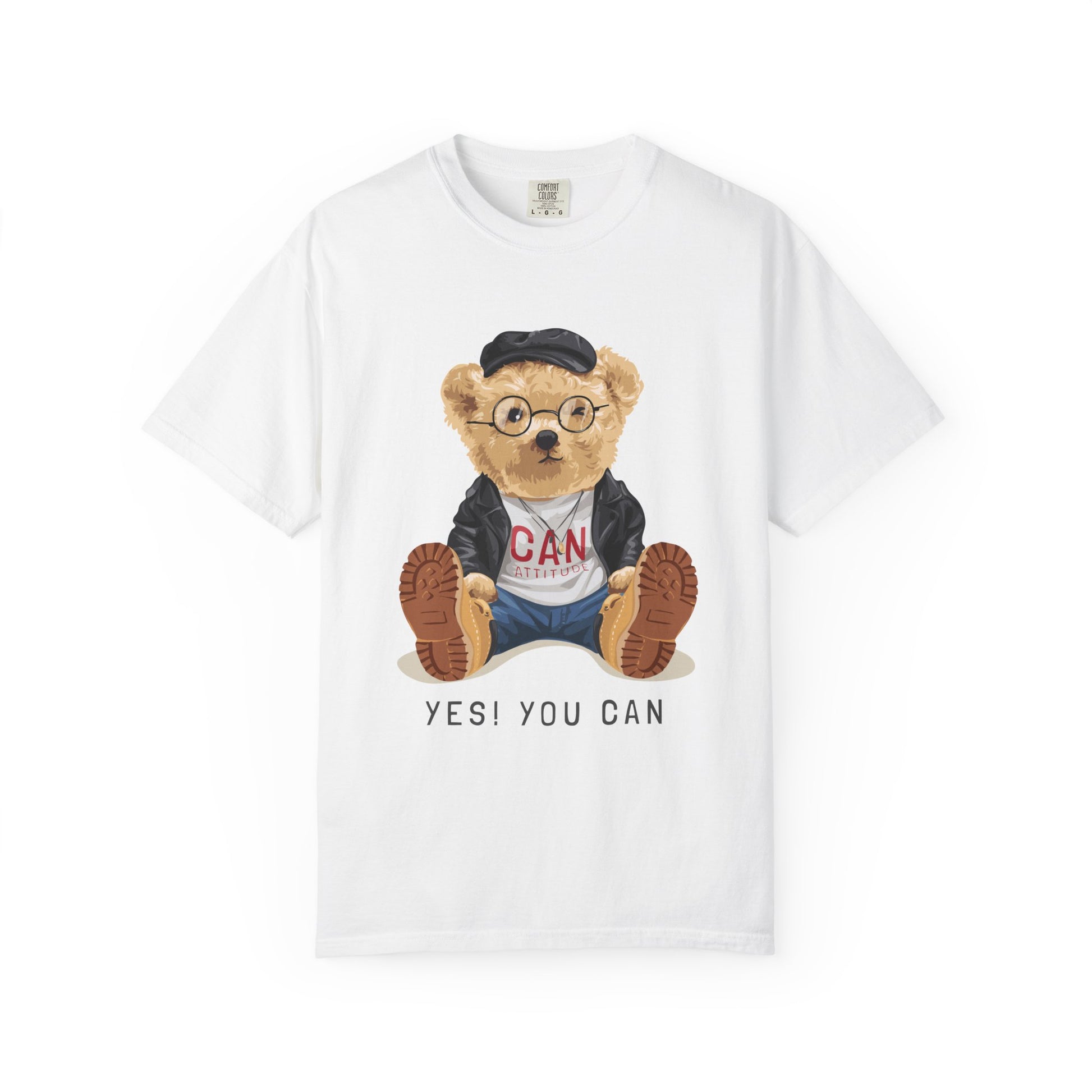 Motivational Bear T-Shirt, Cute Graphic Tee, Positive Message Shirt, Casual Wear, Gift for Kids and Teens