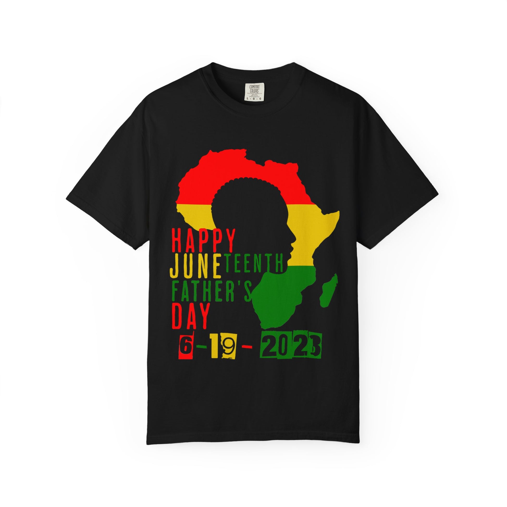 Juneteenth Father's Day T-shirt, Unisex Garment-Dyed Tee, Celebration Shirt, African Heritage Apparel, Unique Gift Idea