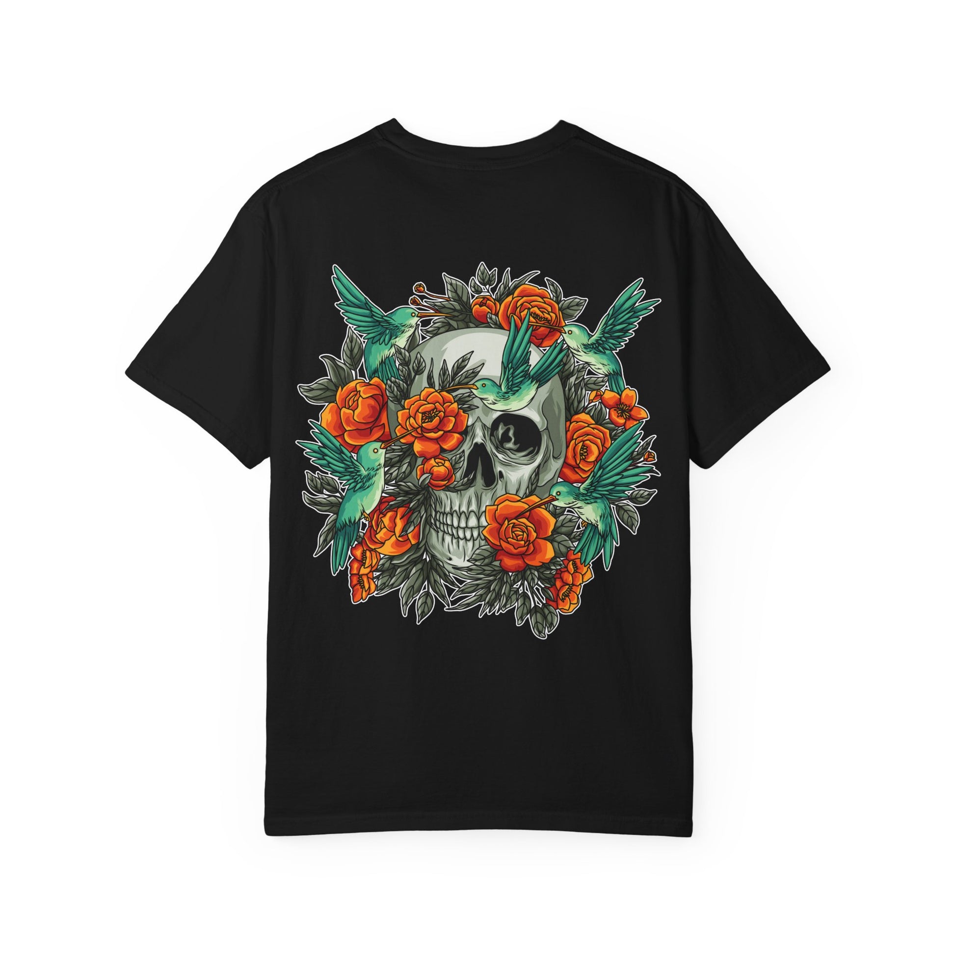 Skull & Floral T-Shirt | Vintage Vibe Tee, Unisex Fashion Top, Gift for Her, Casual Wear, Unique Graphic Tee