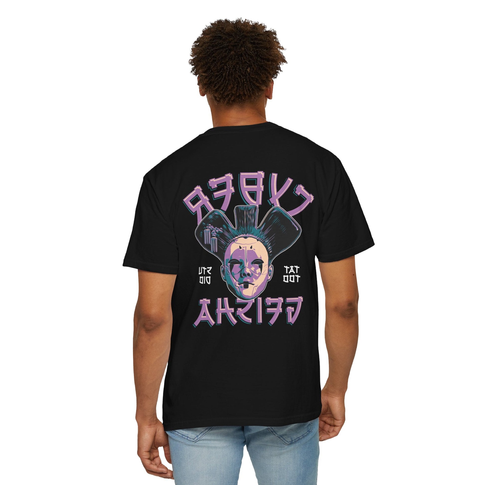 Cyber Geisha Unisex T-Shirt, Edgy Streetwear, Alternative Fashion, Perfect Gift for Tattoo Lovers, Casual Everyday Wear