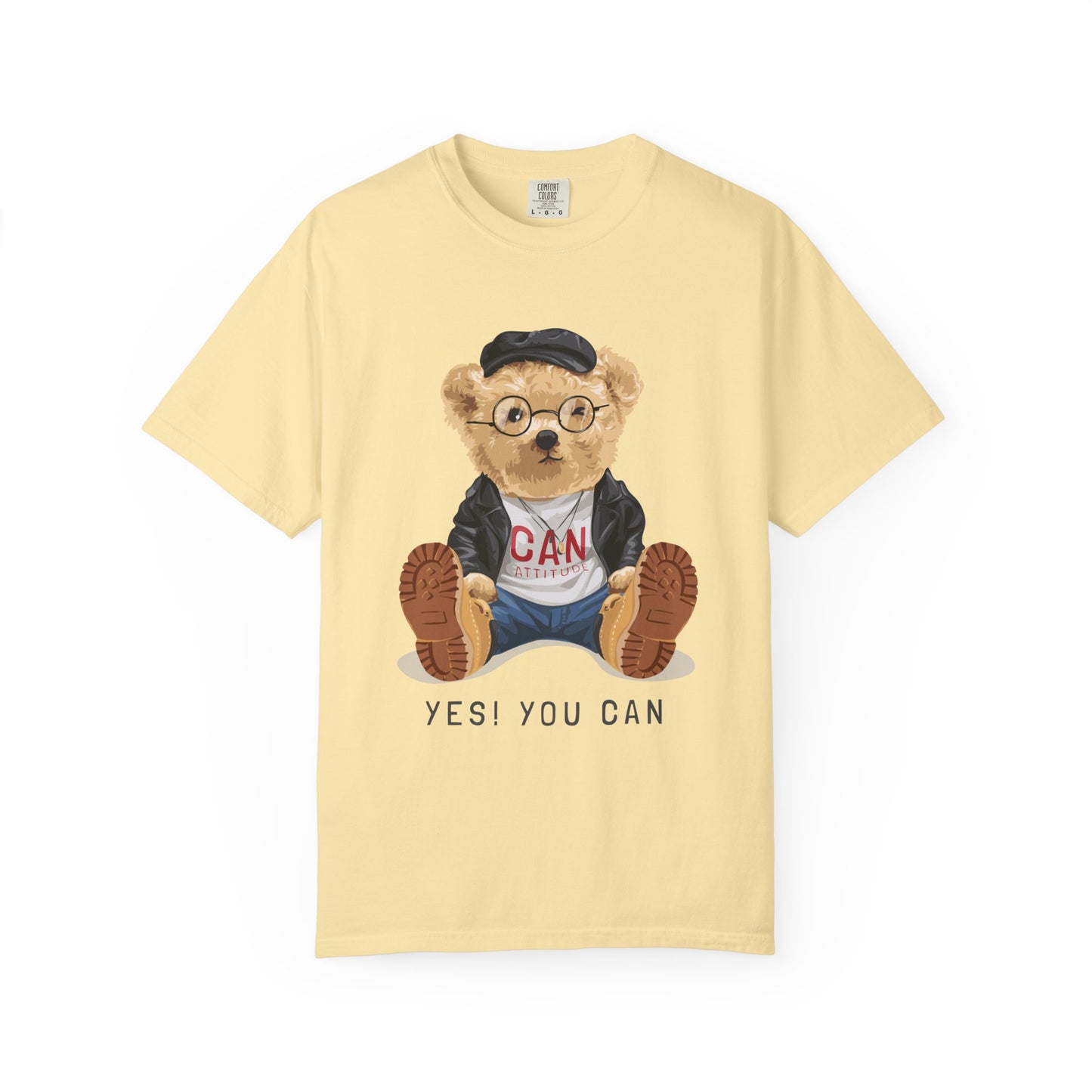 Motivational Bear T-Shirt, Cute Graphic Tee, Positive Message Shirt, Casual Wear, Gift for Kids and Teens