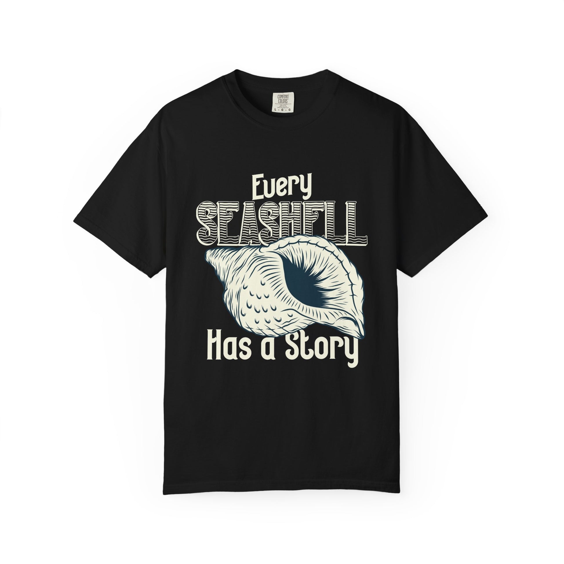 Seashell Story Unisex T-shirt, Ocean Lover Gift, Beach Vibes, Boho Style Tee, Nautical Apparel, Summer Wardrobe Essential