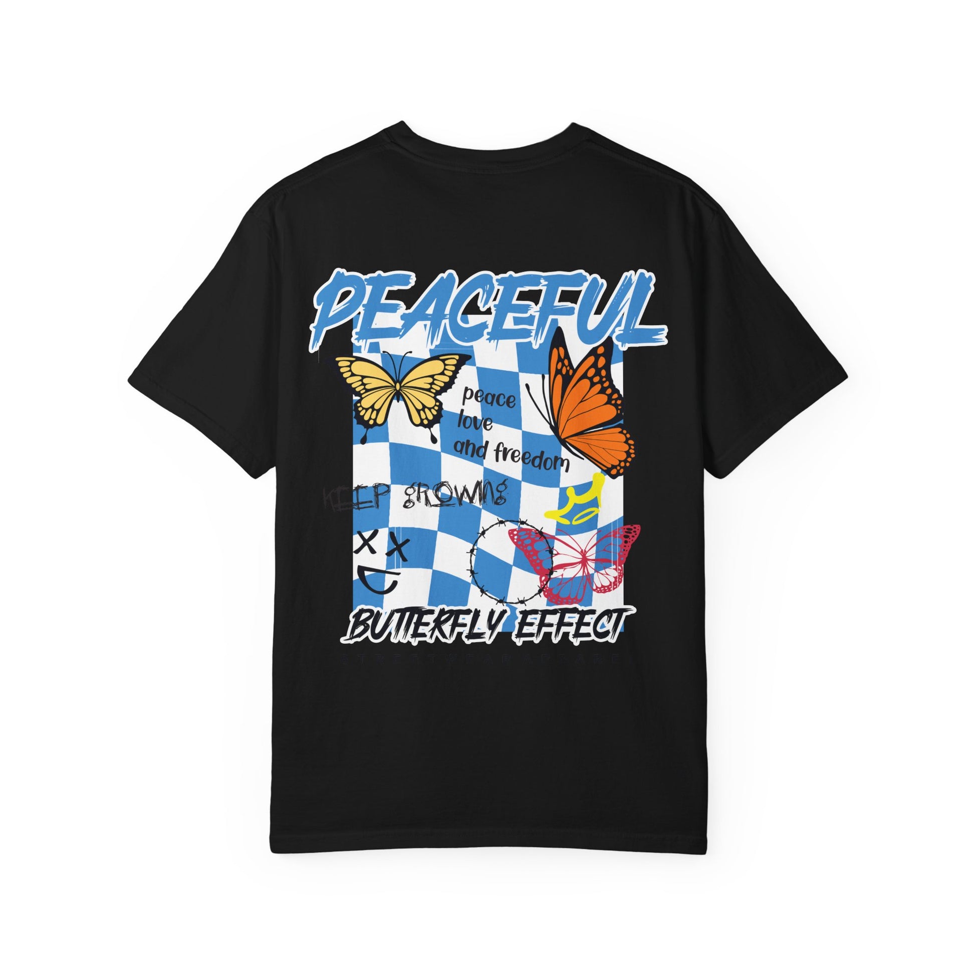 Peaceful Butterfly Effect T-Shirt, Unisex Graphic Tee, Casual Wear, Gift for Nature Lovers, Spring Fashion, Relaxed Vibe