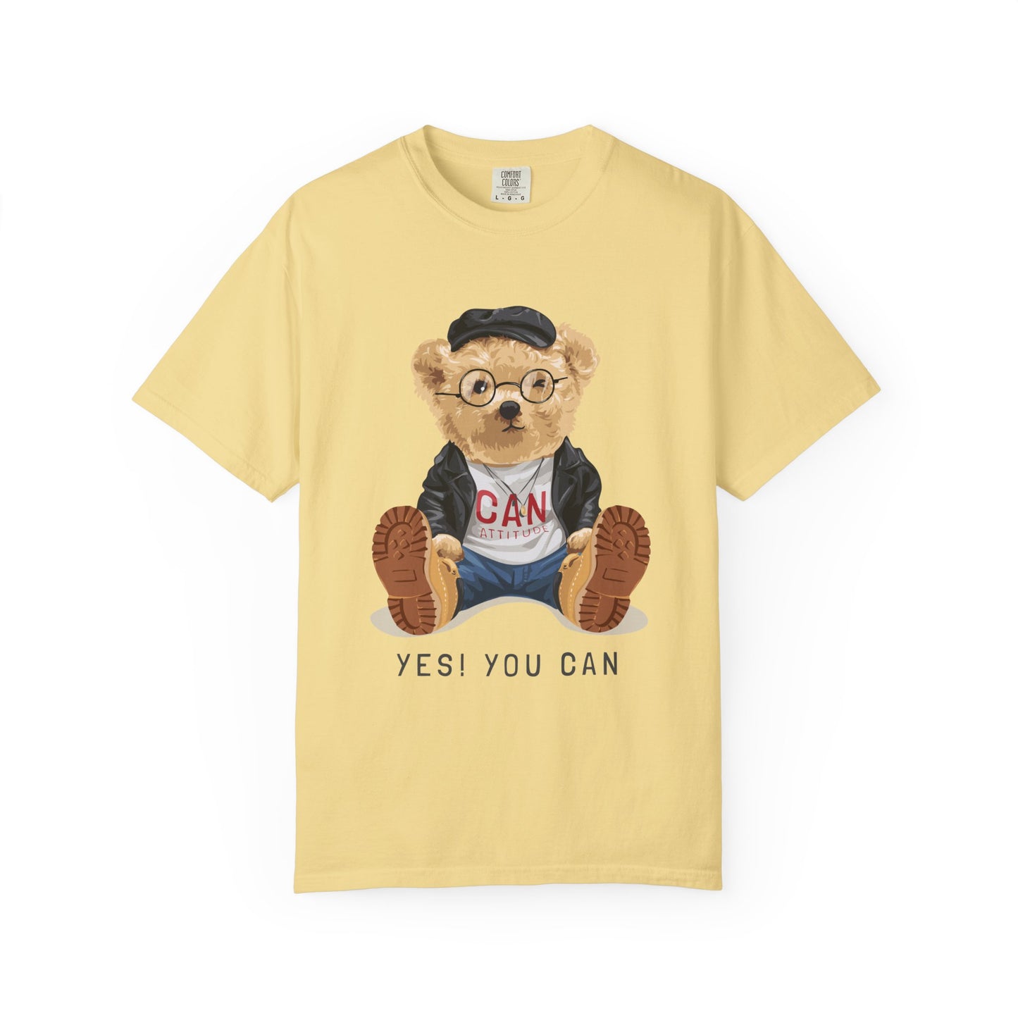 Motivational Bear T-Shirt, Cute Graphic Tee, Positive Message Shirt, Casual Wear, Gift for Kids and Teens