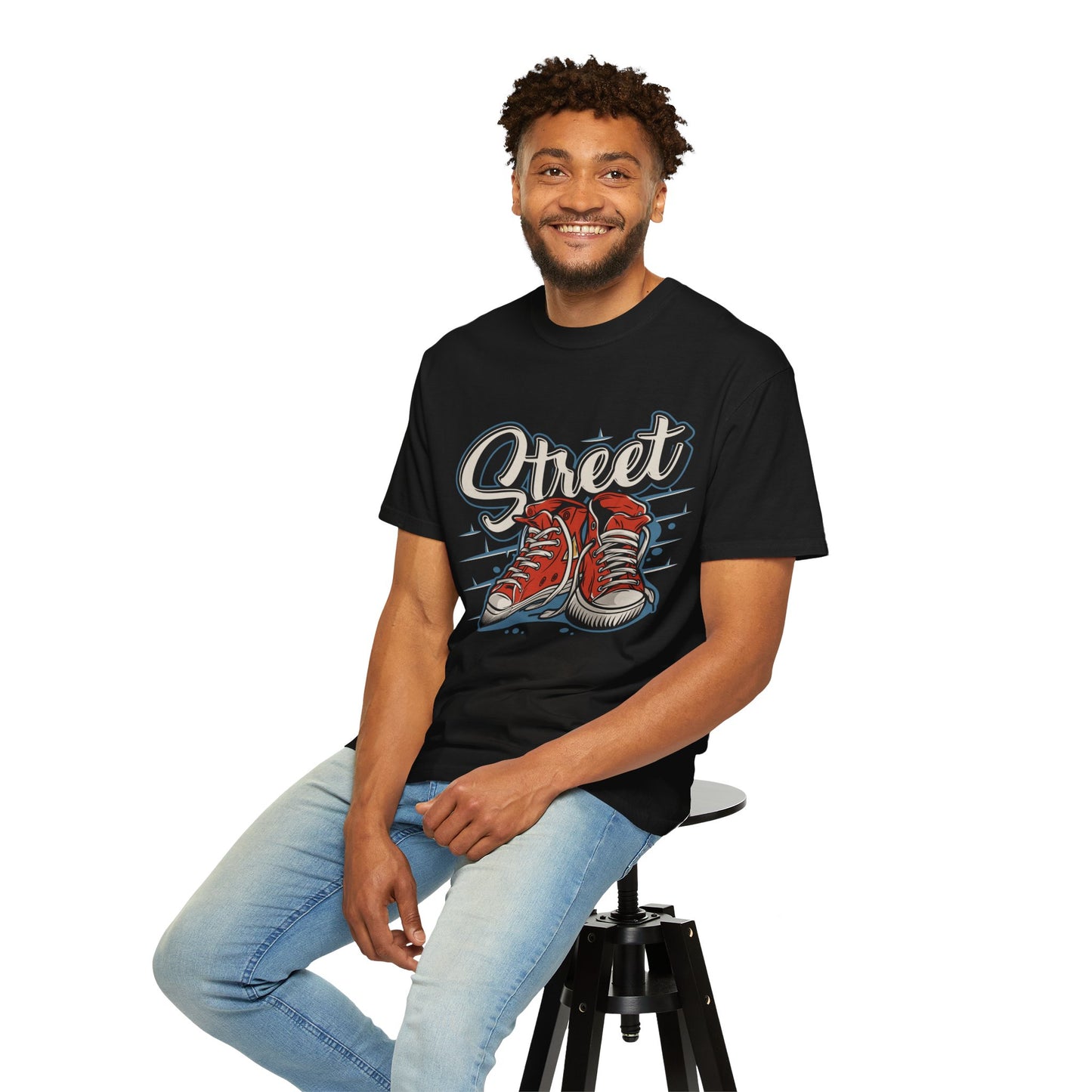 Street Style Vintage T-Shirt, Cool Graphic Tee, Urban Fashion, Gift for Sneakerheads, Casual Wear, Streetwear Style