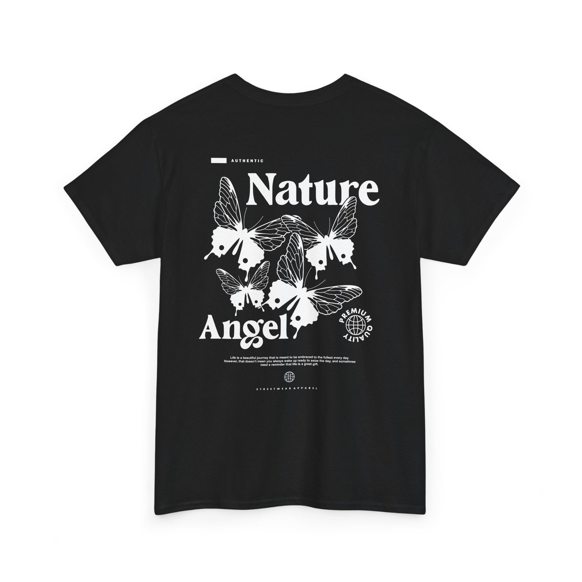 Nature Angel Graphic Tee - Unisex Heavy Cotton, Casual Wear, Eco-Friendly Fashion, Gift for Nature Lovers, Summer Staple