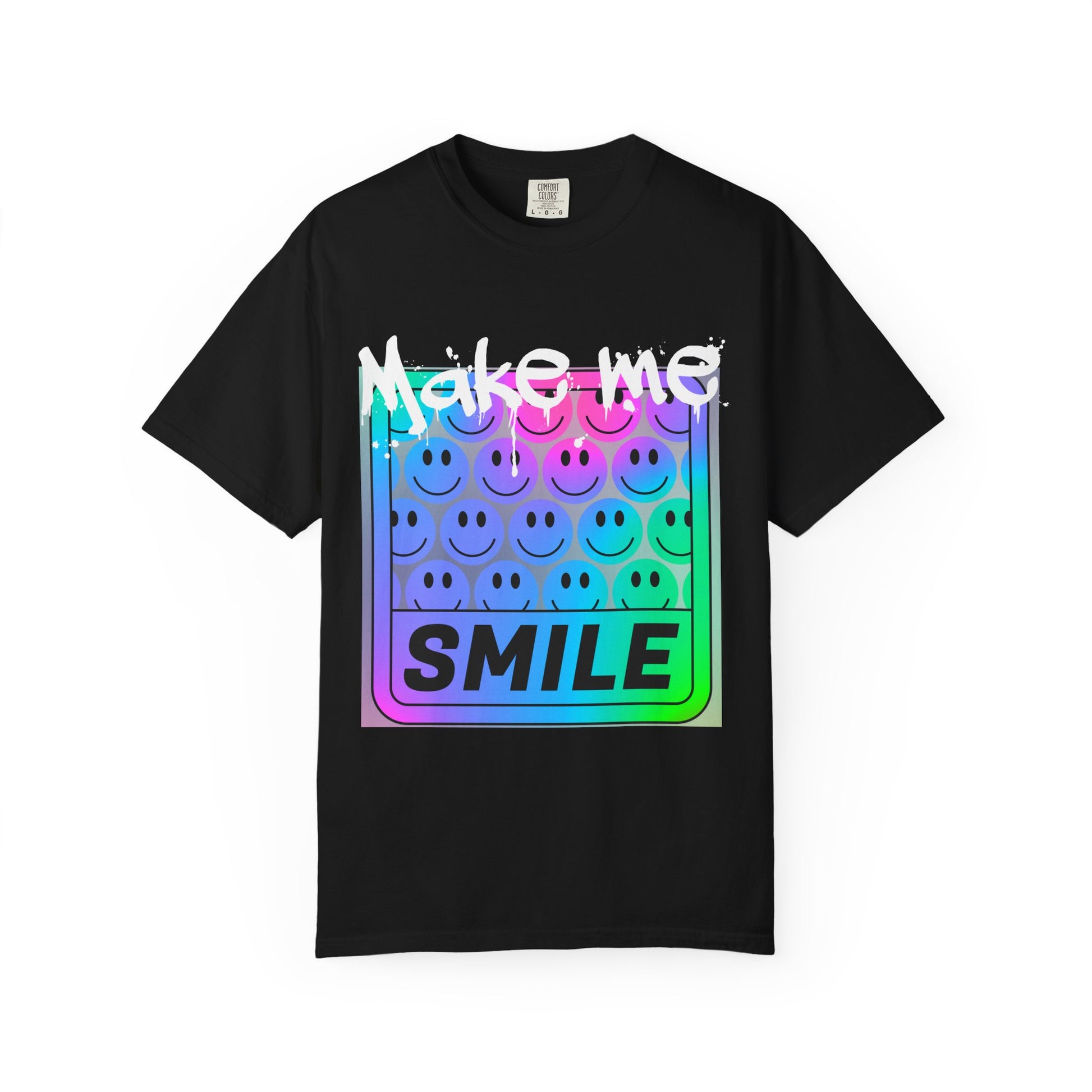 Make Me Smile Unisex T-shirt, Colorful Graphic Tee, Positive Vibes Shirt, Gift for Friends, Casual Everyday Wear