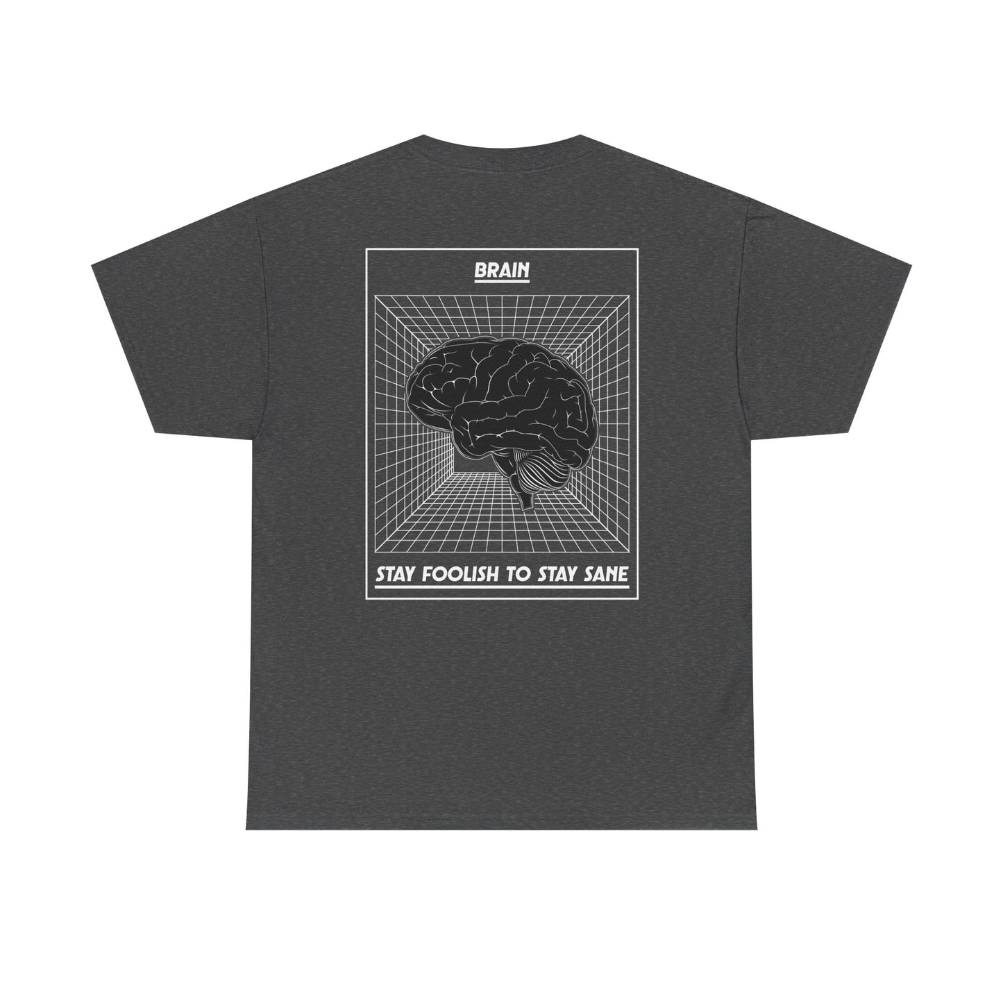 Brain-Inspired Unisex Heavy Cotton Tee - Stay Foolish to Stay Sane T-Shirt, Casual Wear, Statement Tee, Gift for Students, Unique [...]