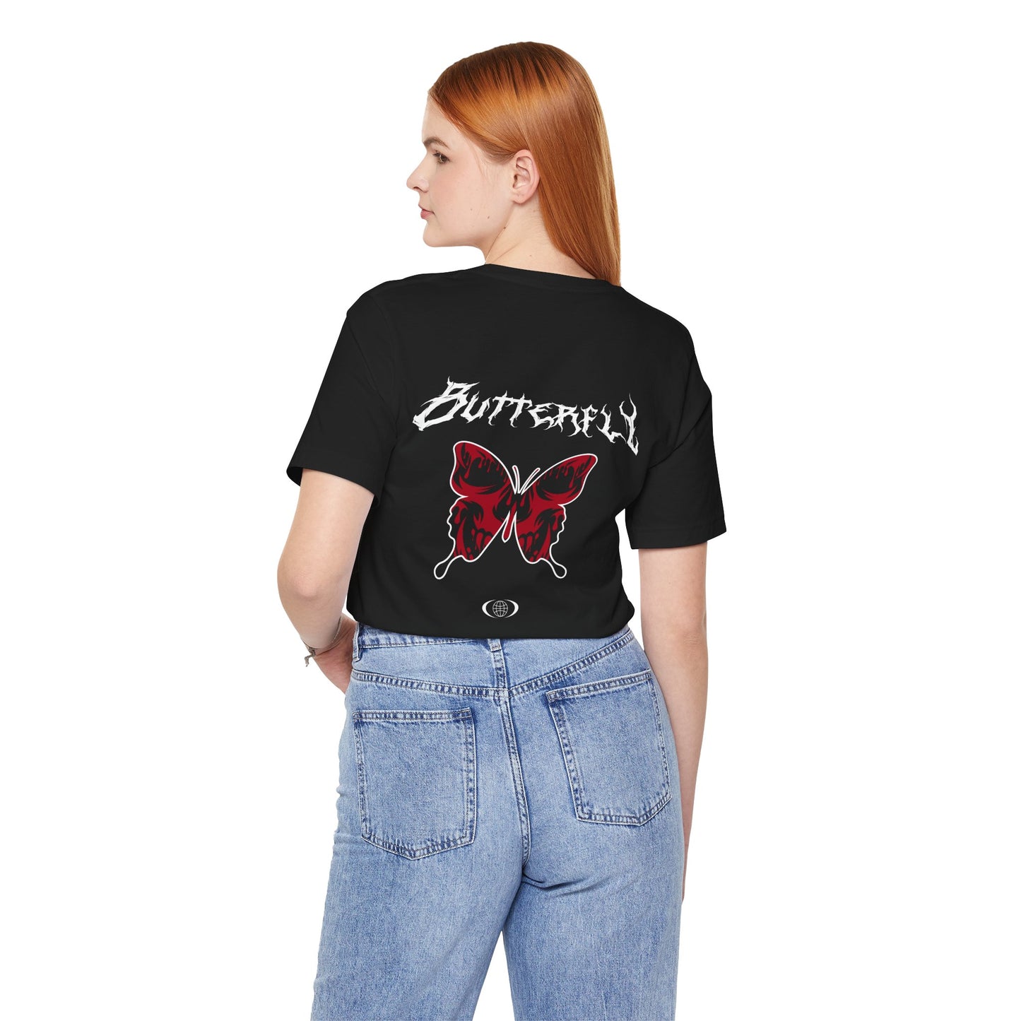Butterfly Graphic Tee, Alternative Unisex T-Shirt, Casual Gift for Her, Summer Outfit, Music Festival Shirt, Edgy Fashion Top