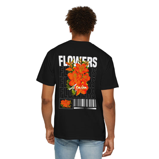 Vibrant Floral Tee - Unisex Garment-Dyed T-shirt, Casual Summer Wear, Gift for Nature Lovers, Trendy Graphic Shirt, Everyday Comfort
