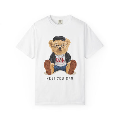 Motivational Bear T-Shirt, Cute Graphic Tee, Positive Message Shirt, Casual Wear, Gift for Kids and Teens