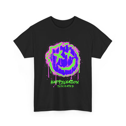 Vibrant Graphic Tee for Happy Vibes, Casual Wear, Street Style, Gift for Music Lovers, Festival Fashion, Unisex Cotton Shirt