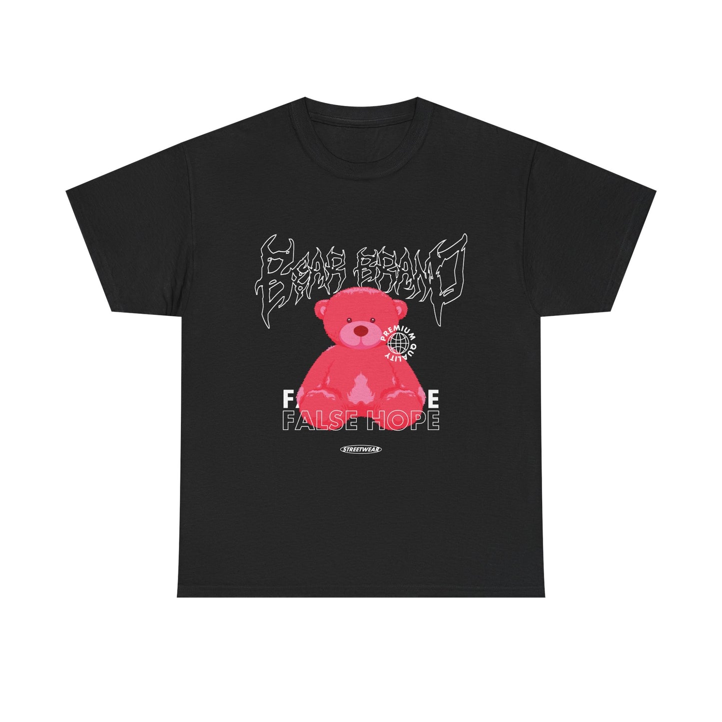 Trendy Graphic Tee with Retro Bear Design, Casual Streetwear, Unisex Fashion, Gift for Friends, Cool Gift Idea