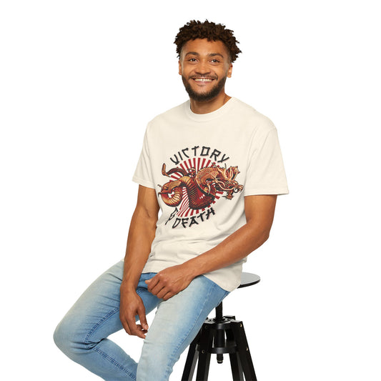 Victory or Death Dragon T-shirt, Unisex Graphic Tee, Dragon Art Shirt, Gift for Gamers, Fantasy Apparel, Casual Wear