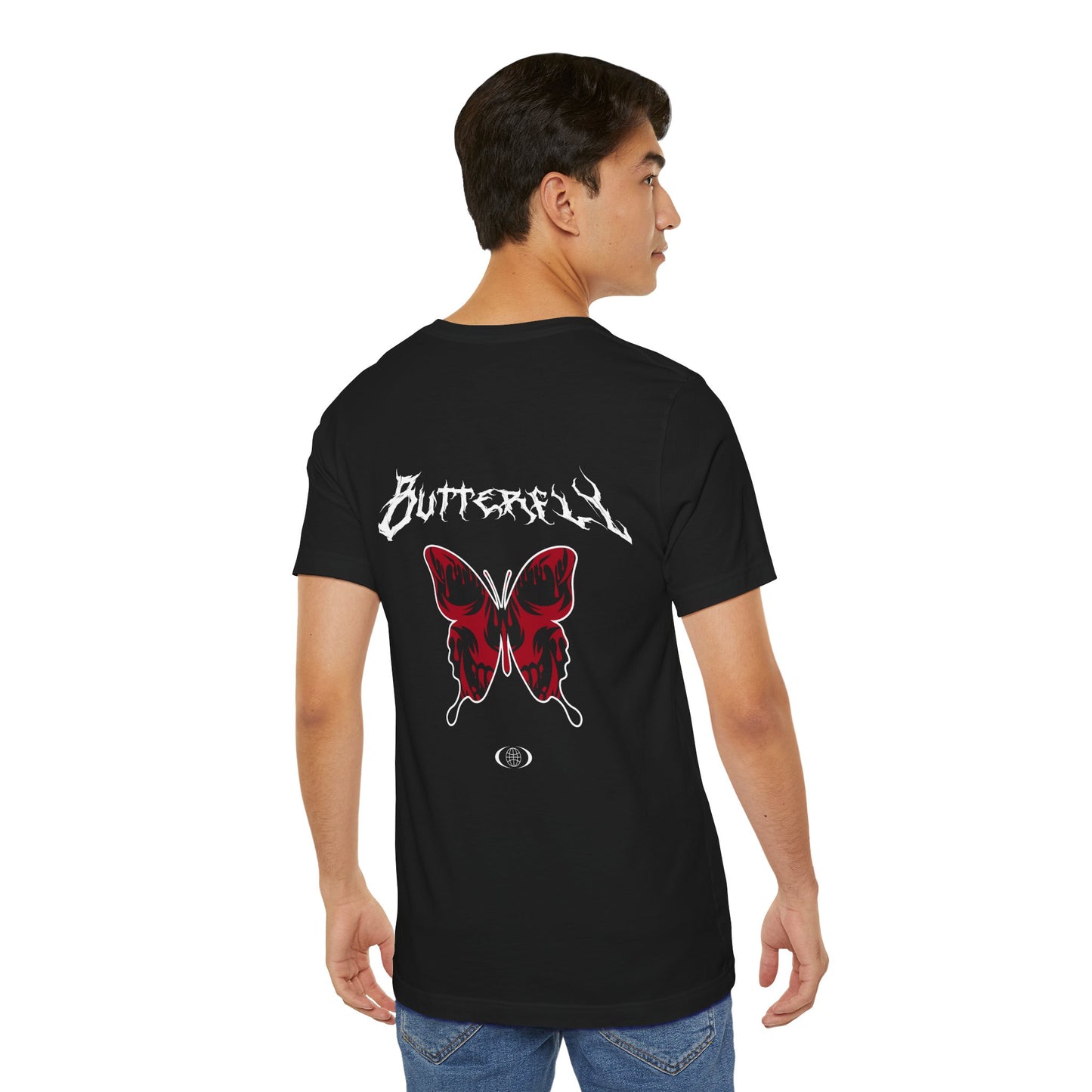 Butterfly Graphic Tee, Alternative Unisex T-Shirt, Casual Gift for Her, Summer Outfit, Music Festival Shirt, Edgy Fashion Top