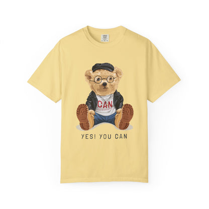 Motivational Bear T-Shirt, Cute Graphic Tee, Positive Message Shirt, Casual Wear, Gift for Kids and Teens