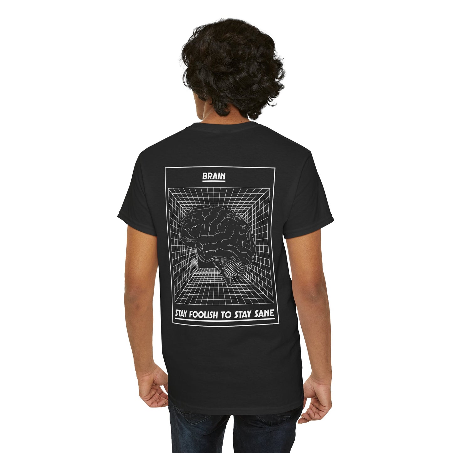 Brain-Inspired Unisex Heavy Cotton Tee - Stay Foolish to Stay Sane T-Shirt, Casual Wear, Statement Tee, Gift for Students, Unique [...]