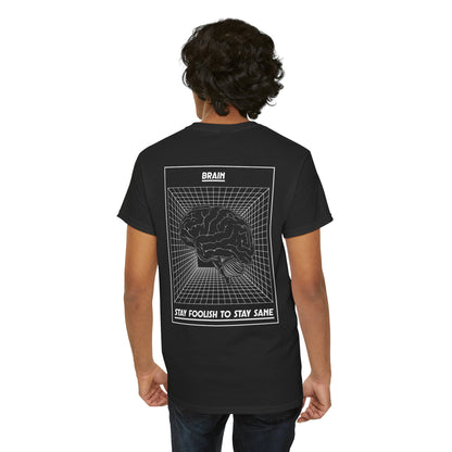 Brain-Inspired Unisex Heavy Cotton Tee - Stay Foolish to Stay Sane T-Shirt, Casual Wear, Statement Tee, Gift for Students, Unique [...]