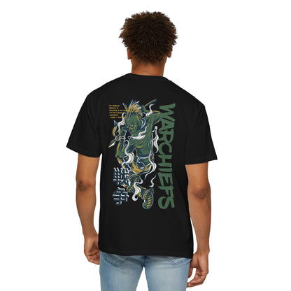 Warchiefs Unisex Garment-Dyed T-shirt, Streetwear Tee, Casual Graphic Shirt, Anime Fan Gift, Unique Vintage Apparel, Trendy Outfit