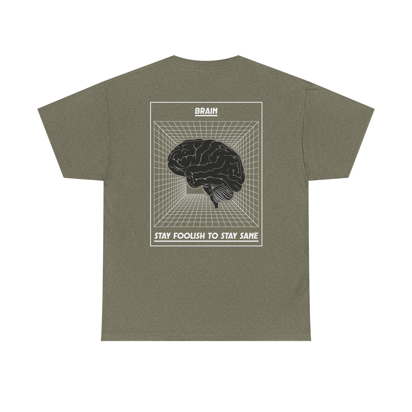 Brain-Inspired Unisex Heavy Cotton Tee - Stay Foolish to Stay Sane T-Shirt, Casual Wear, Statement Tee, Gift for Students, Unique [...]