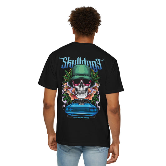 Skulldogs Vintage-Inspired Unisex T-Shirt - Retro Car Graphic Tee for Music Lovers, Streetwear Fashion, Gift for Him/Her, Casual Wear